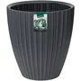 Garden ID Pot de fleurs FANCY 40 x 42 cm Anthracite, écoconçu en plastique recyclé, résistant au gel et aux UV pour jardin, balcon ou intérieur