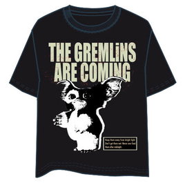AMBLIN ENTERTAINMENT T-shirt adulte Gremlins avec estampage frontal - 100% coton 160g - Taille S