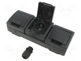ELEKTRO-PLAST NASIELSK Socle d'alimentation AC 2P+PE 250VAC IP55