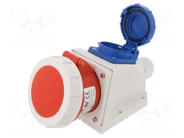 PAWBOL Socle Femelle d'Alimentation AC Triphasée 16A IP67