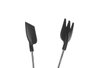 Kinvara Pinza de Cuisine en Acier et Nylon Noir 33 x 5 x 9 cm (Set de 24)