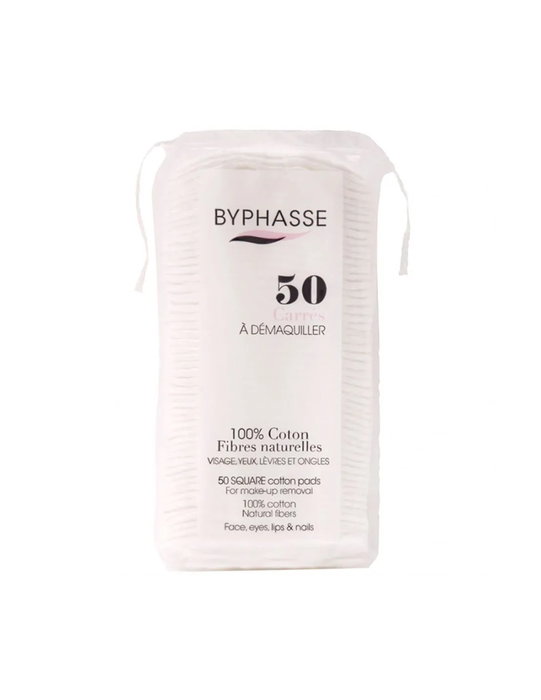 Byphasse - 50 Disques Démaquillants Réutilisables - Pads pour le Démaquillage de la Peau Byphasse - 50 Disques Démaquillants Réutilisables - Pads pour le Démaquillage de la Peau