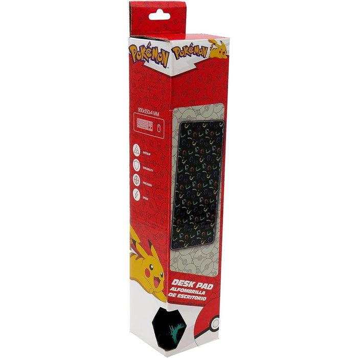 CYP BRANDS Tapis de souris gaming Pokemon - Tapis de bureau 35 x 80 cm - Base épaisse de 4 mm pour une précision optimale