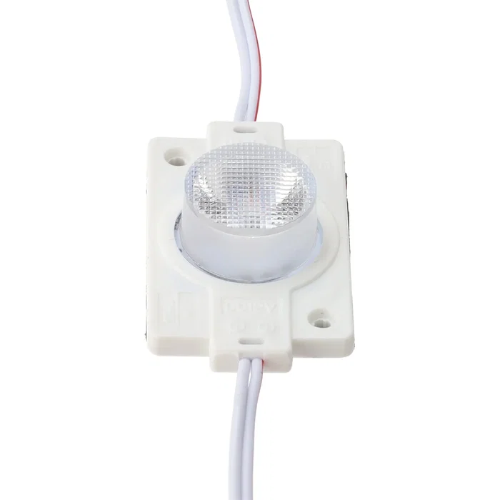 PRO Module LED SMD3030 2W 12V IP65 pour lettres lumineuses, enseignes et caissons lumière, 50 000h, intérieur/extérieur PRO Module LED SMD3030 2W 12V IP65 pour lettres lumineuses, enseignes et caissons lumière, 50 000h, intérieur/extérieur