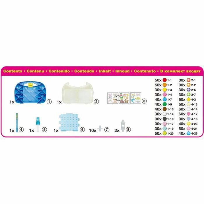 Aquabeads Mallette d'initiation 900 perles multicolores