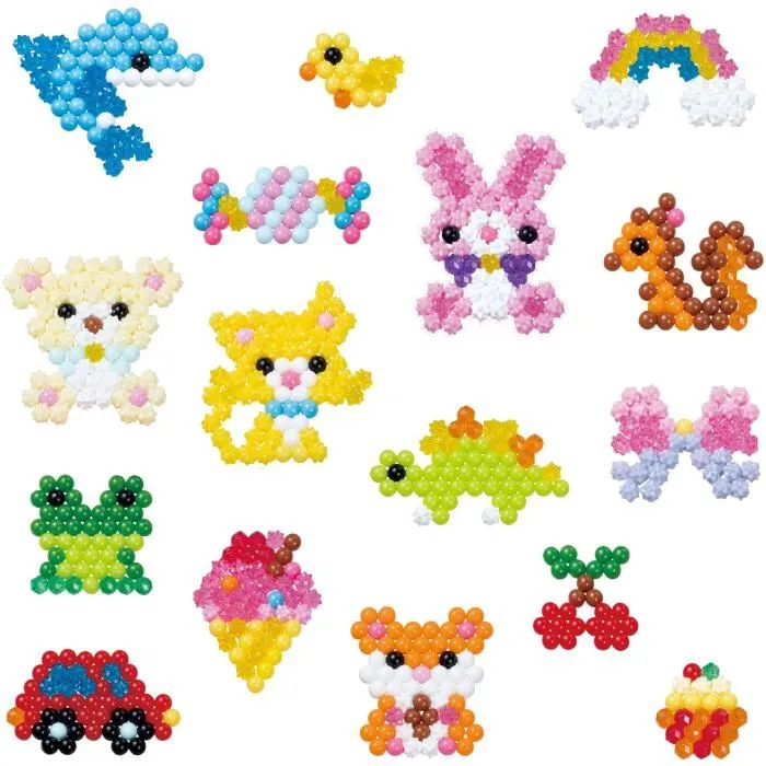 Aquabeads - Mallette d'initiation avec 900 perles pour enfants à partir de 4 ans | Formes et couleurs variées, perles à coller avec de l'eau