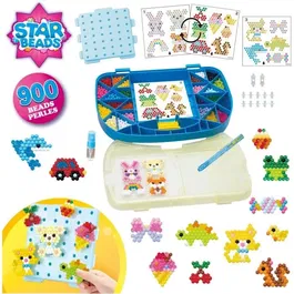 Aquabeads - Mallette d'initiation avec 900 perles pour enfants à partir de 4 ans | Formes et couleurs variées, perles à coller avec de l'eau