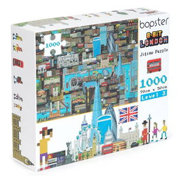 Bopster 8-Bit Pixel Puzzle London Level 3 - 1000 Pièces