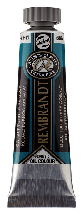 Rembrandt Peinture à l'huile Azul Turquesa Cobalto 586, Tube 15 ml Rembrandt Peinture à l'huile Azul Turquesa Cobalto 586, Tube 15 ml