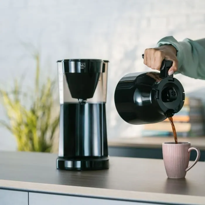 Melitta 1023-06 Cafetière filtre Easy Therm II 1050 W avec verseuse isotherme, Noir
