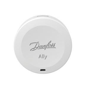 Danfoss Ally - Capteur de température et d'humidité sans fil pour thermostat de radiateur - Contrôle via application - Zigbee 3.0 - Design compact