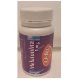 D4U (DIET FOR YOU) Mélatonine 1mg, 300 comprimés sublinguaux