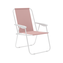 Marbueno 10169 Chaise Pliable Acier Assortie Bleu Vert Rose pour Plage et Piscine 59x51x75 cm