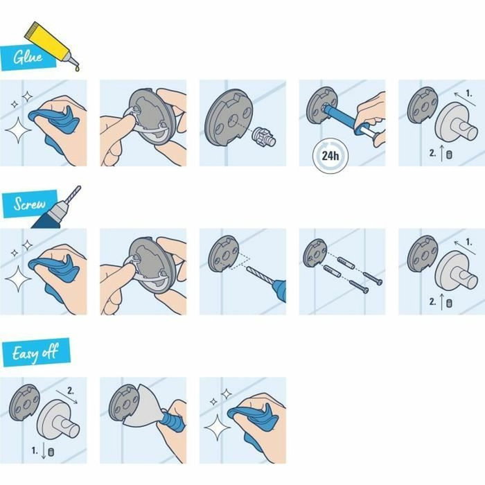 GROHE Set d'accessoires 4 en 1 Start Cube Noir mat