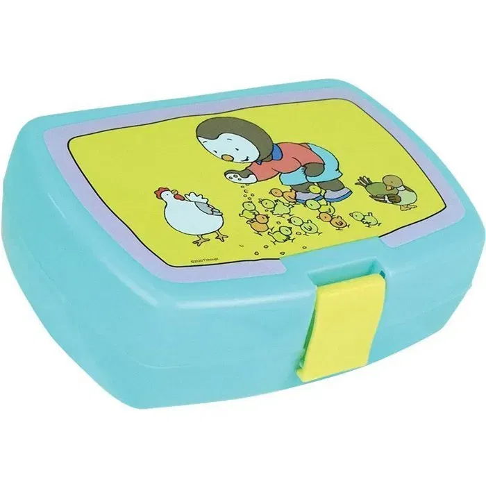 Fun House - Lot vaisselle T'CHOUPI avec 2 assiettes creuses, boîte à goûter, gourde avec paille et peluche - 18 cm