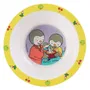 Fun House - Lot vaisselle T'CHOUPI avec 2 assiettes creuses, boîte à goûter, gourde avec paille et peluche - 18 cm