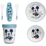 Thermobaby Pack Repas 2ème Âge MICKEY - Assiette, Bol, Gobelet et 2 Cuillères avec Base Antidérapante - Vaisselle Enfant Minnie