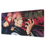 ERIK Tapis de souris gaming Jujutsu Kaisen 80 x 35 cm, surface textile imperméable, base caoutchouc anti-dérapant, pour clavier et souris