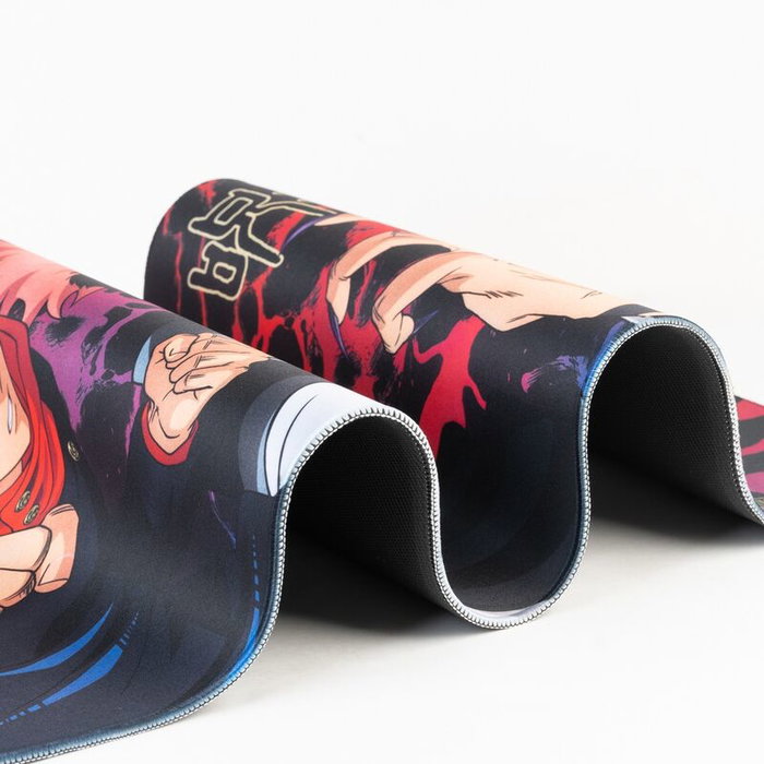 ERIK Tapis de souris gaming Jujutsu Kaisen 80 x 35 cm, surface textile imperméable, base caoutchouc anti-dérapant, pour clavier et souris