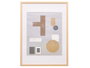GIFTDECOR Cadre photo mural en bois avec passe-partout 40x50 cm Naturel