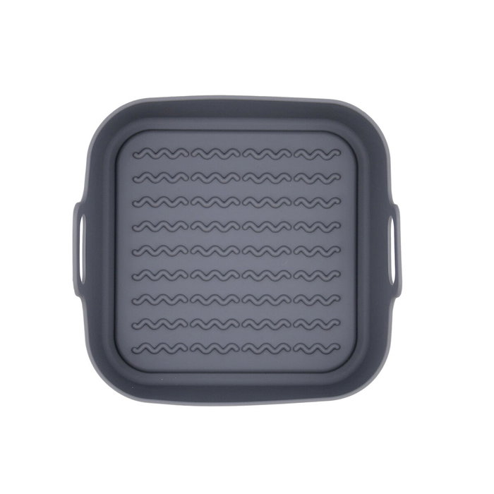 Quid Panier pour Friteuse à Air Silicone Gris 19 x 9 cm (12 Unités)