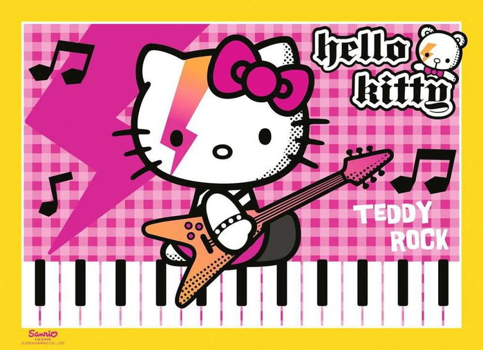 Hello Kitty pack 4 puzzles Allons-y, Hello Kitty ! (4x100 pièces)