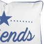 BigBuy Home Coussin Positive Bleu de Colbat 45 x 45 x 12 cm