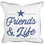 BigBuy Home Coussin Positive Bleu de Colbat 45 x 45 x 12 cm
