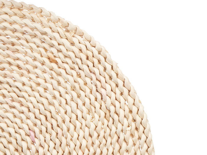 Kinvara Set de 2 Dessous de Plat Ronds Naturels 40 x 1 cm Fibre de Maïs (Set de 12)