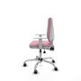 PIQUERAS Y CRESPO Elche Chaise de Bureau Rose avec Mécanisme Asynchrone