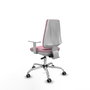 PIQUERAS Y CRESPO Elche Chaise de Bureau Rose avec Mécanisme Asynchrone