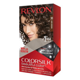 Revlon Colorsilk Teinture capillaire permanente 130 ml - 30 Dark Brown (Brun Foncé)
