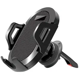Thomson Support Voiture Rotatif 360° - Porte-Téléphone avec Pince pour Grille d'Aération, Orientation Portrait/Paysage