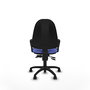 PIQUERAS Y CRESPO Chaise de bureau Algarra, Bleu clair, Mécanisme asynchrone
