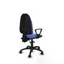 PIQUERAS Y CRESPO Chaise de bureau Algarra, Bleu clair, Mécanisme asynchrone