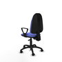 PIQUERAS Y CRESPO Chaise de bureau Algarra, Bleu clair, Mécanisme asynchrone