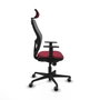 Piqueras y Crespo Chaise de Bureau Jorquera avec Appui-tête Bordeaux