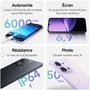 Xiaomi Redmi Note 15C 5G 4 Go RAM 256 Go Stockage Violet