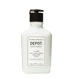 Depot 400 Shave Specifics No. 402 - Fluide Apaisant aux Huiles Essentielles, Avant et Après Rasage, 100 ml - Pour Homme