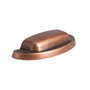 VIEFE Tirador en zamac concha Petra avec finition cuivre antique - Dist. entre trous 64 mm