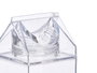 Leknes Bouteille Isotherme Carrée en Acrylique 1L Transparente 8x26x8 cm (Set de 12)