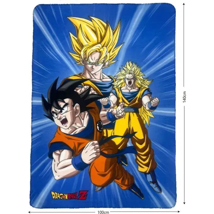 Dragon Ball Plaid polaire licencié Dragon Ball Z 100x140 cm - Couverture chaude pour canapé, lit et décoration Dragon Ball Plaid polaire licencié Dragon Ball Z 100x140 cm - Couverture chaude pour canapé, lit et décoration