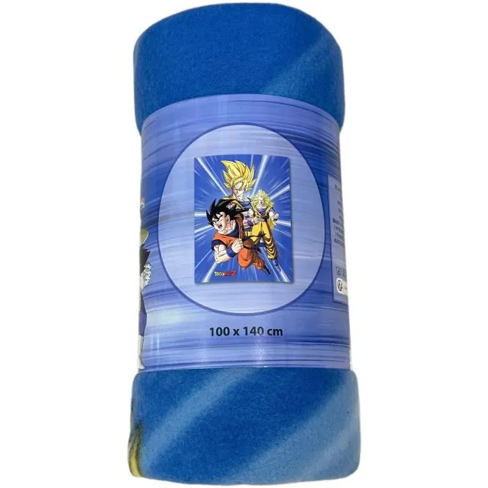 Dragon Ball Plaid polaire licencié Dragon Ball Z 100x140 cm - Couverture chaude pour canapé, lit et décoration Dragon Ball Plaid polaire licencié Dragon Ball Z 100x140 cm - Couverture chaude pour canapé, lit et décoration