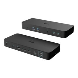 I - Tec Station d'accueil Triple Dock 10 en 1 PD 100W 4K USB-C HDMI DisplayPort RJ45
