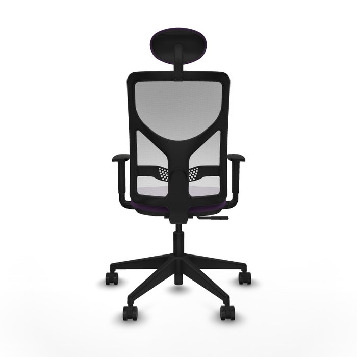 Piqueras y Crespo Chaise de Bureau Motilla Violet et Blanc