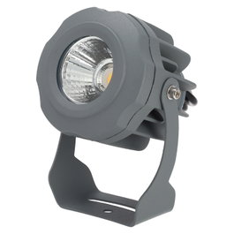 Projecteur LED 10 W IP65 2700 K avec piquet pour jardin, finition grise