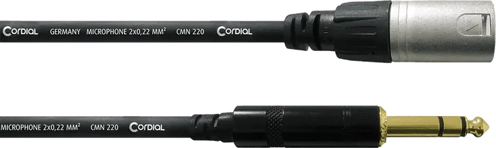 CORDIAL Câble Audio XLR Mâle / Jack Stéréo Mâle 6 m CORDIAL Câble Audio XLR Mâle / Jack Stéréo Mâle 6 m