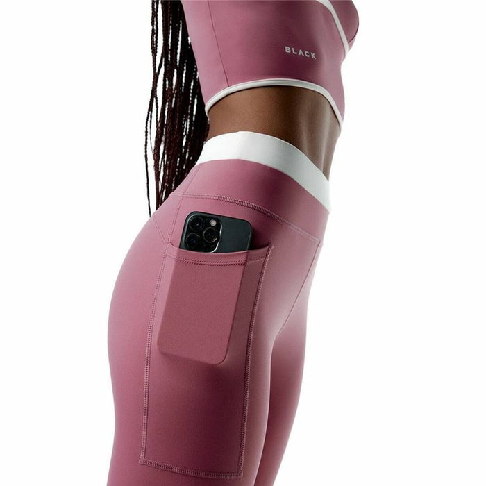 Leggings de Sport pour Femmes Black Limba Courtedge Rose