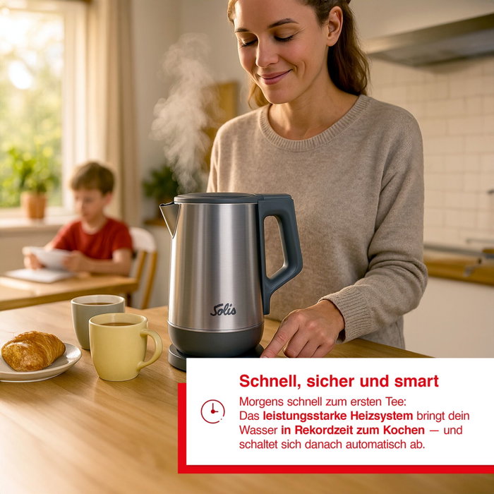 Solis Eco Boil Bouilloire 1,7L Gris Solis Eco Boil Bouilloire 1,7L Gris