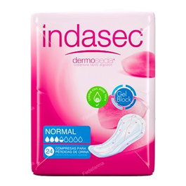 Indasec Compresse Discreet Absorbant Normal 155 ml 24 unités